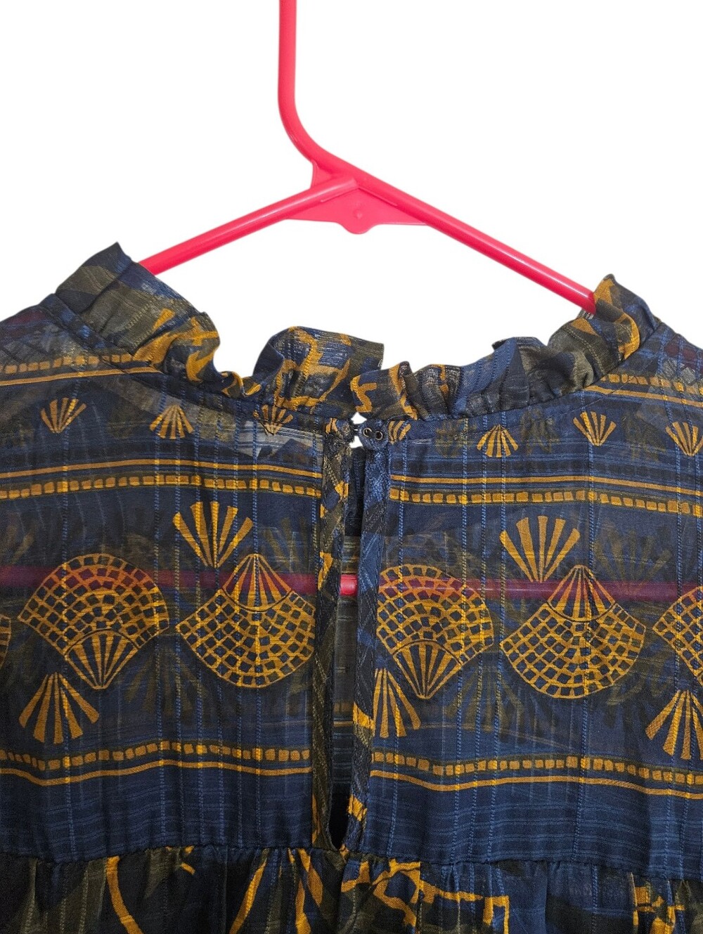 Marie Oliver Daphne Blouse In Midnight Leaf - Picture 7 of 8
